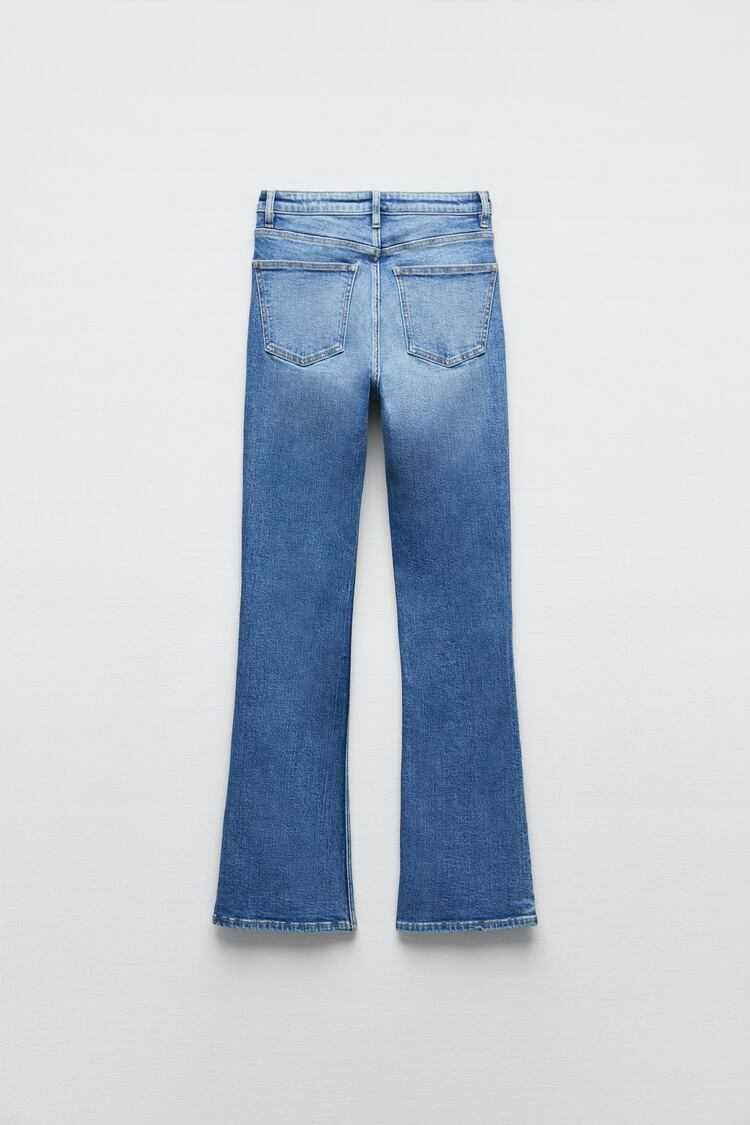 Spodnie jeansowe Zara wysoki stan Flare rozm.40