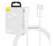 Kabel USB do Lightning Baseus Superior Series, 2.4A, 1m biały