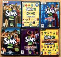 Gry na PC; Sims 2 z dodatkami, FIFA 14, Lego, Warlock