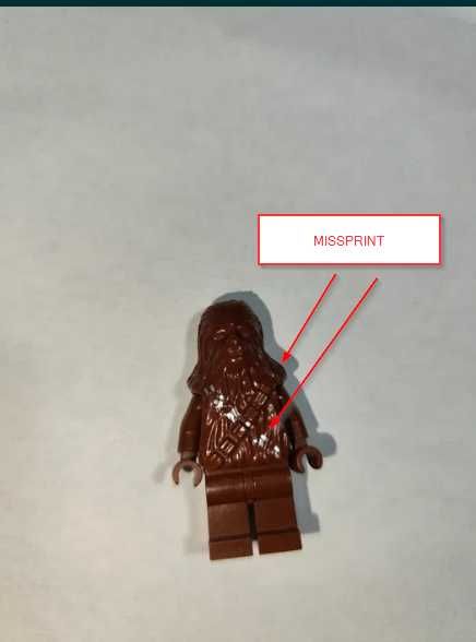 LEGO Star Wars Chewbacca MISSPRINT sw001a MP SW 30483 Unikat