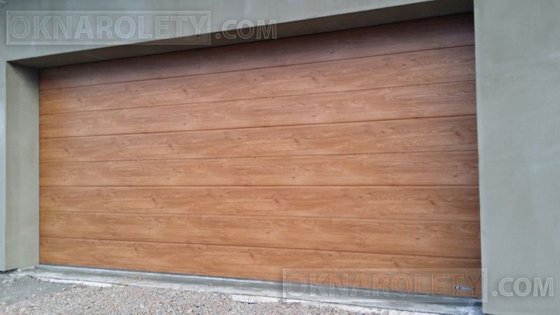 Brama segmentowa Antracyt Brąz Biała 430x300 Legnica