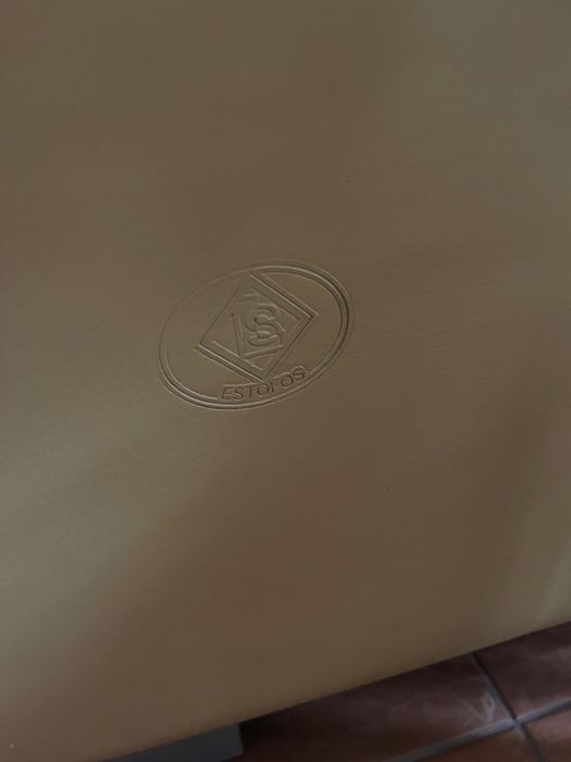 Conjunto de 2 Sofás amarelos em pele