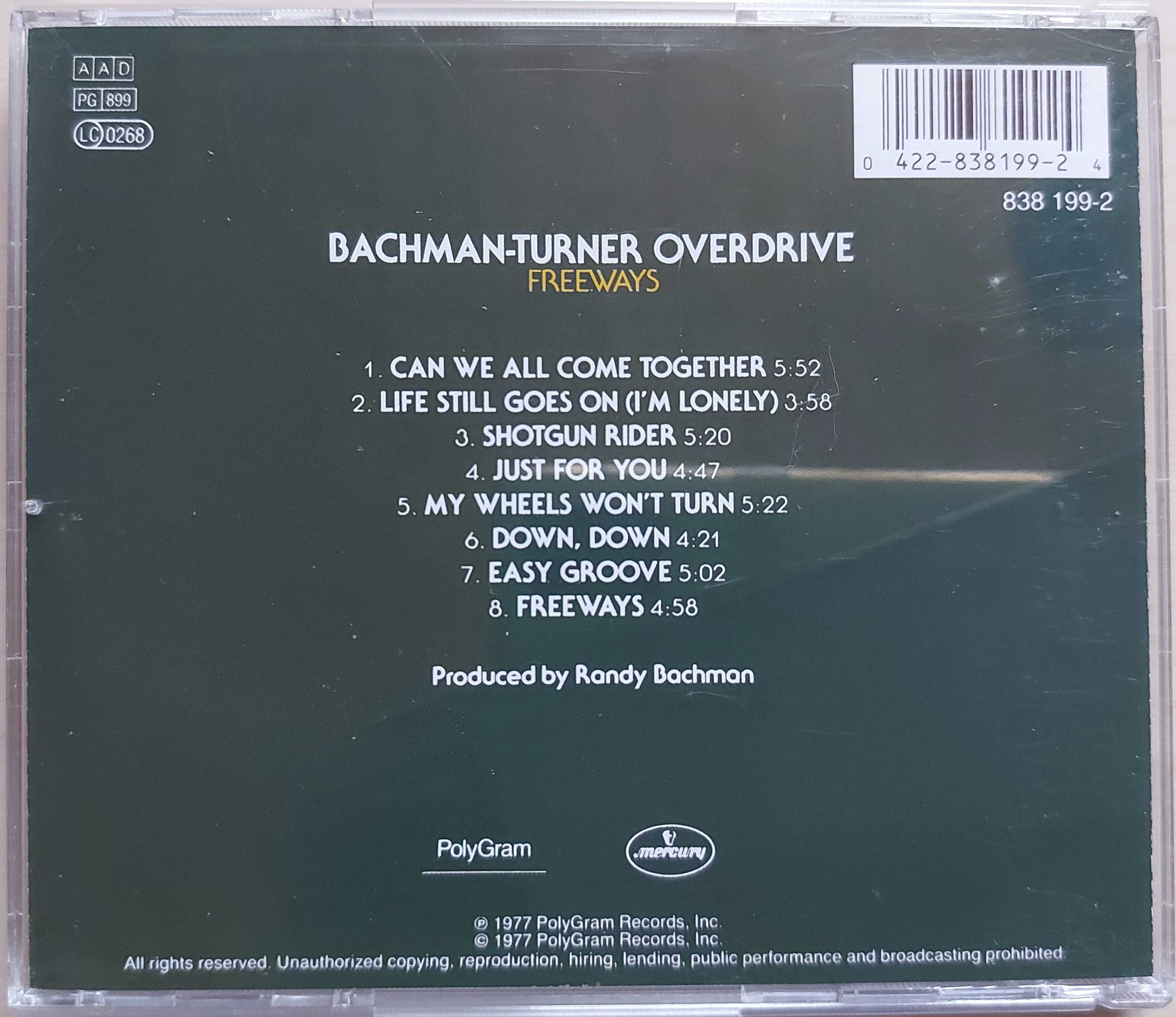 CD Bachman Turner Overdrive	Freeways