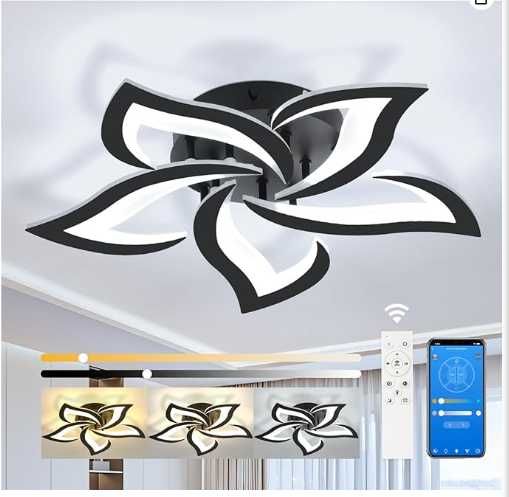 Lampa sufitowa Żyrandol LED Kwiat Lotosu