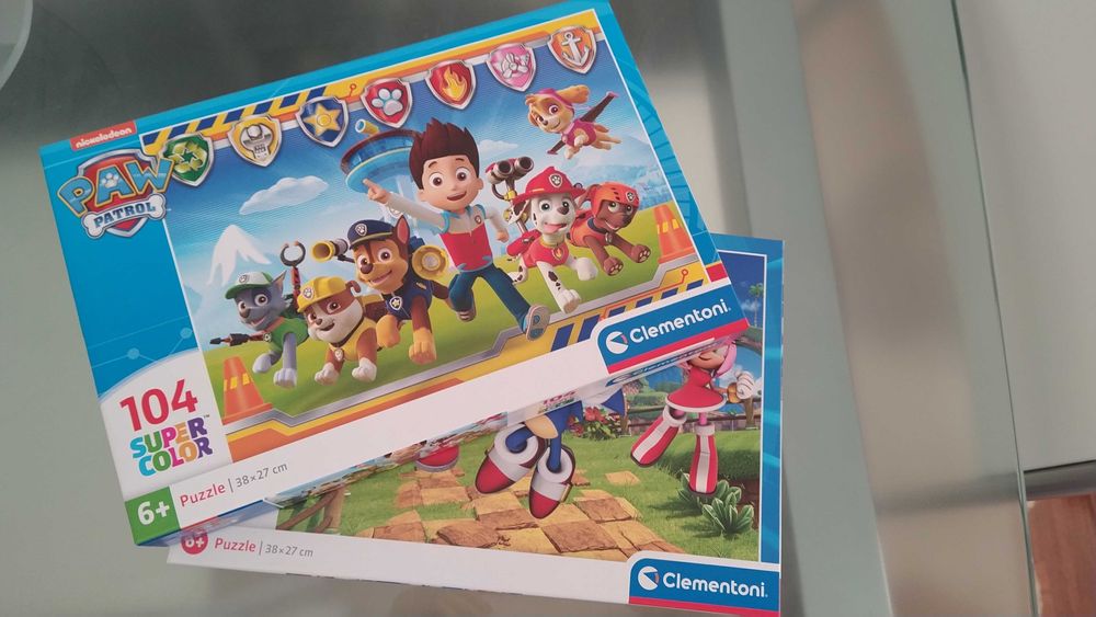 Conjunto de dois puzzles 6 anos Clementoni