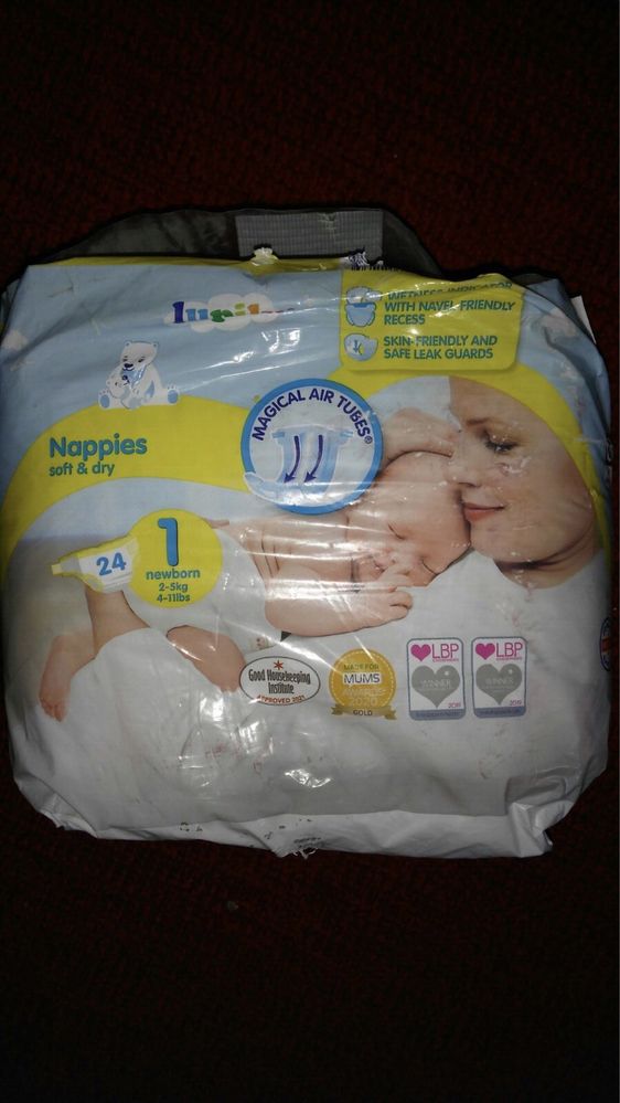 Памперсы, подгузники Lupilu nappies soft & dry для новорожденных