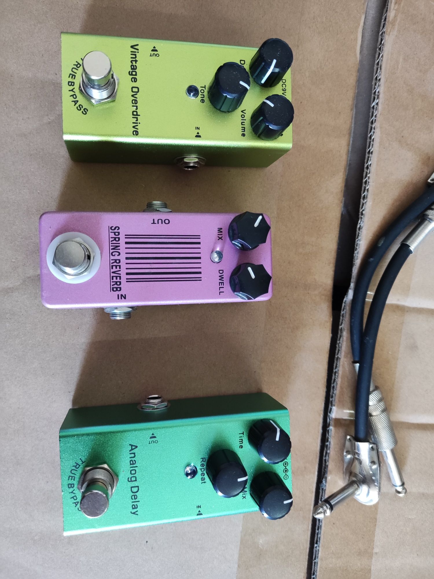 Mini pedais efeitos guitarra