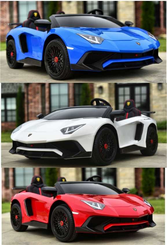 Samochód LAMBORGHINI SV 24V Auto AKUMULATOR Motor Elektryczny 2 DZIECI