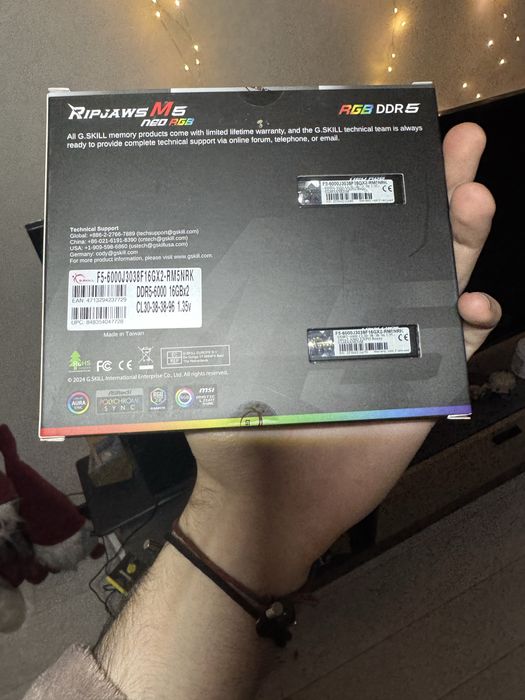 Оперативная память G.Skill DDR5 6000mhz Ripjaws M5 Neo RGB