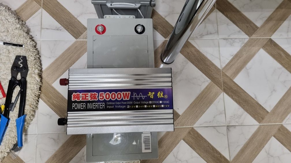 Інвертор 12V з чистою синусоїдою 5000W Pure Sine Wave Inverter DC 12V