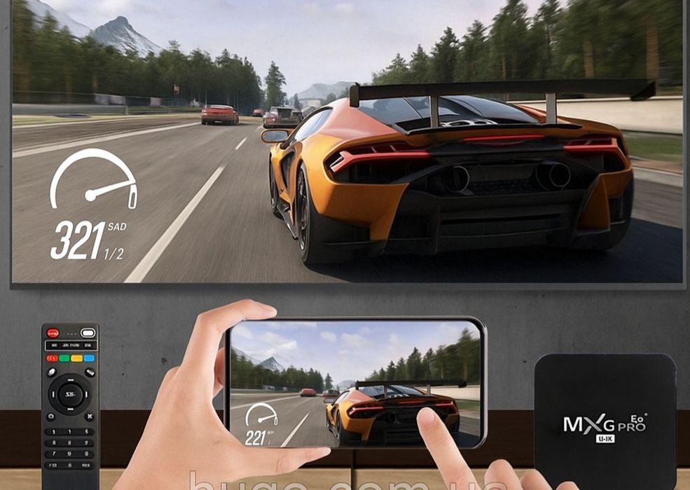 Смарт приставка MXQ 4K Pro 4GB / 64GB, Android 5 Сделай телевизорSMARТ