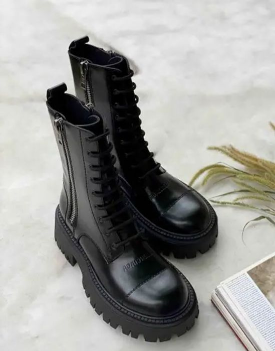 Нові зимові шкіряні черевики берци 37р 24см овчина