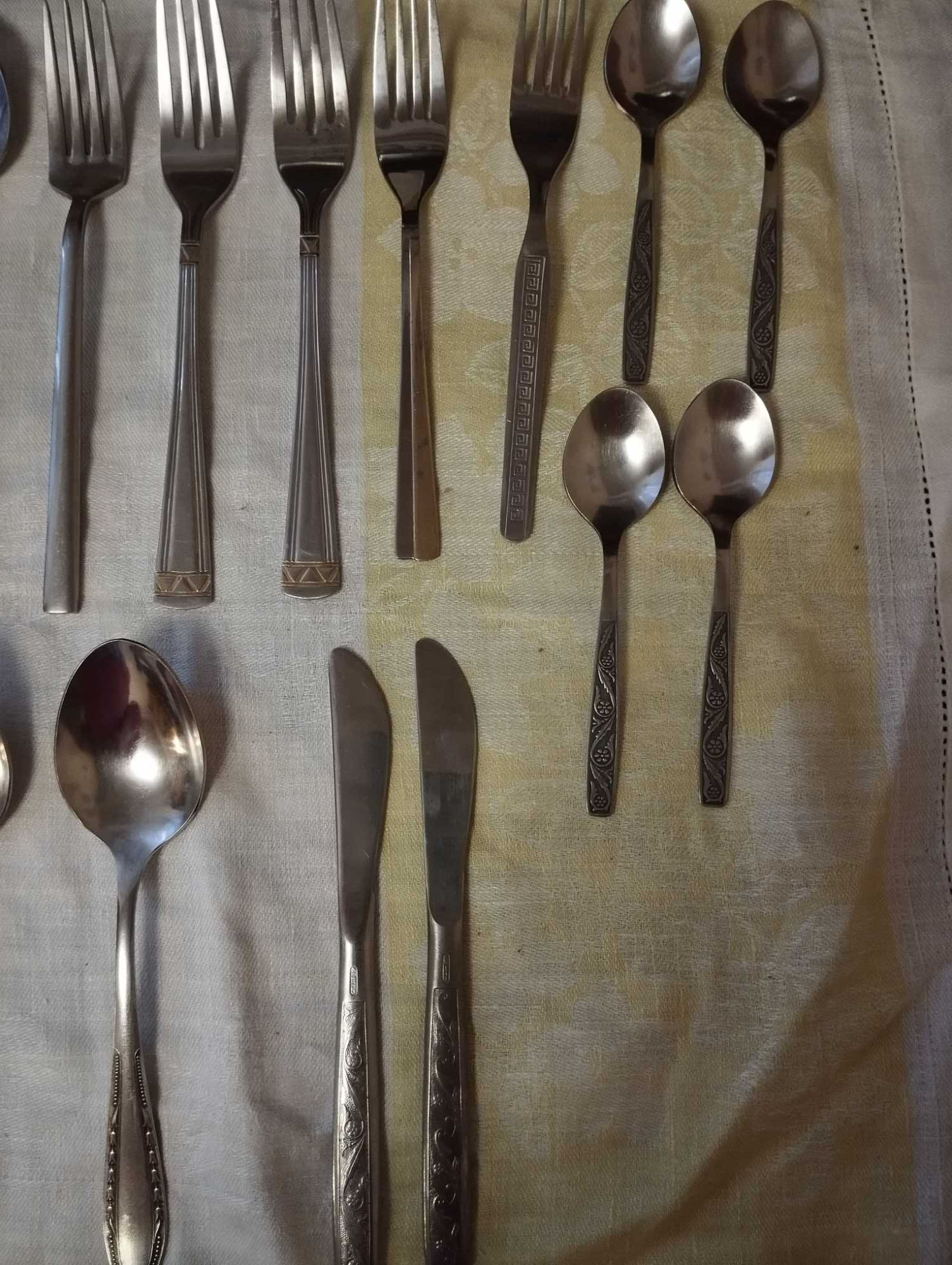 Столовые приборы из мельхиора, нержавейки