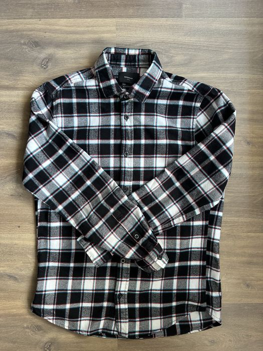 Męska koszula flanelowa w kratkę M