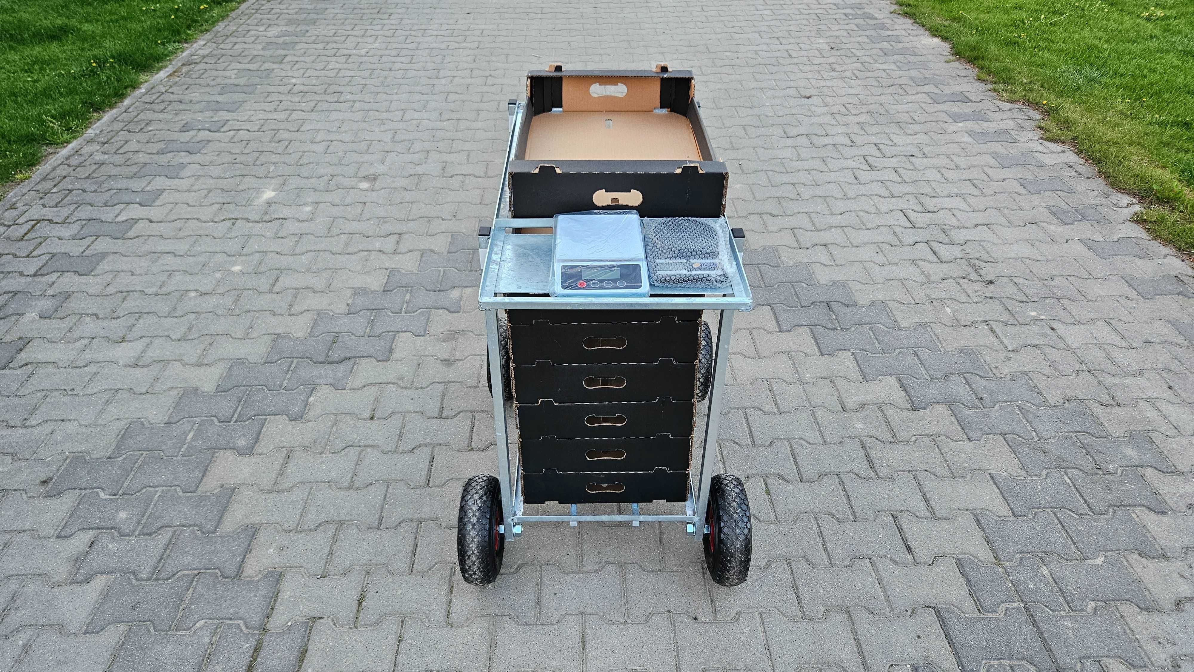 Wózek transportowy tunel wózeczki do zbioru borówki malin truskawki