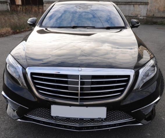 Grill Atrapa chłodnicy MERCEDES S W222 S63 65 AMG czarny