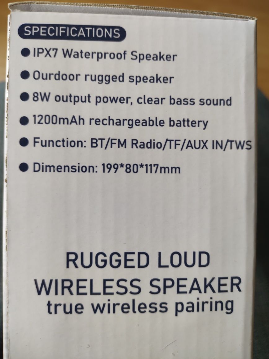 Głośnik radio FM bluetooth