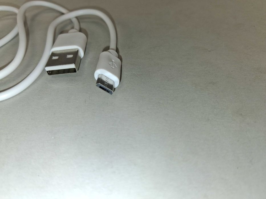 N069 Krótki Kabel USB Micro USB Biały Do Ładowania Powerbank