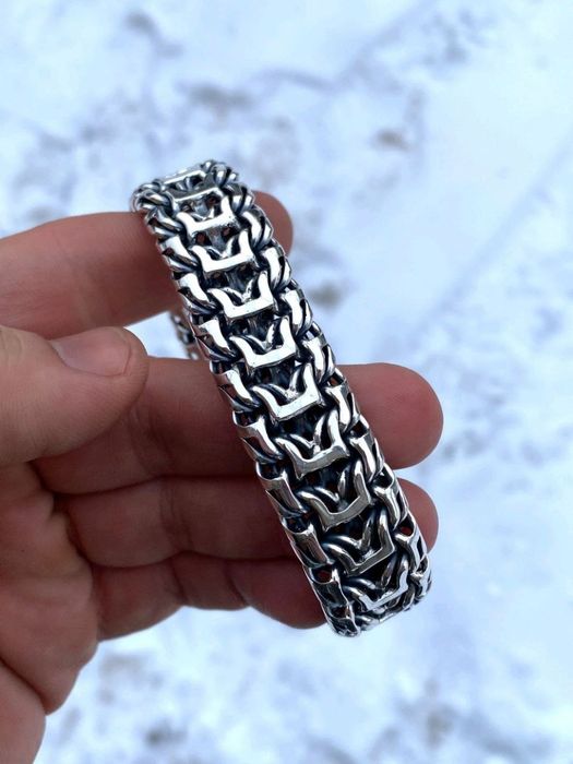 Срібний браслет 100г чоловічий, мужской серебряный браслет 925