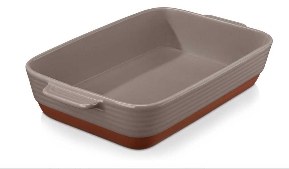 MALACASA Prostokątne naczynia do pieczenia z gliny 4,5l 35 * 23,8cm