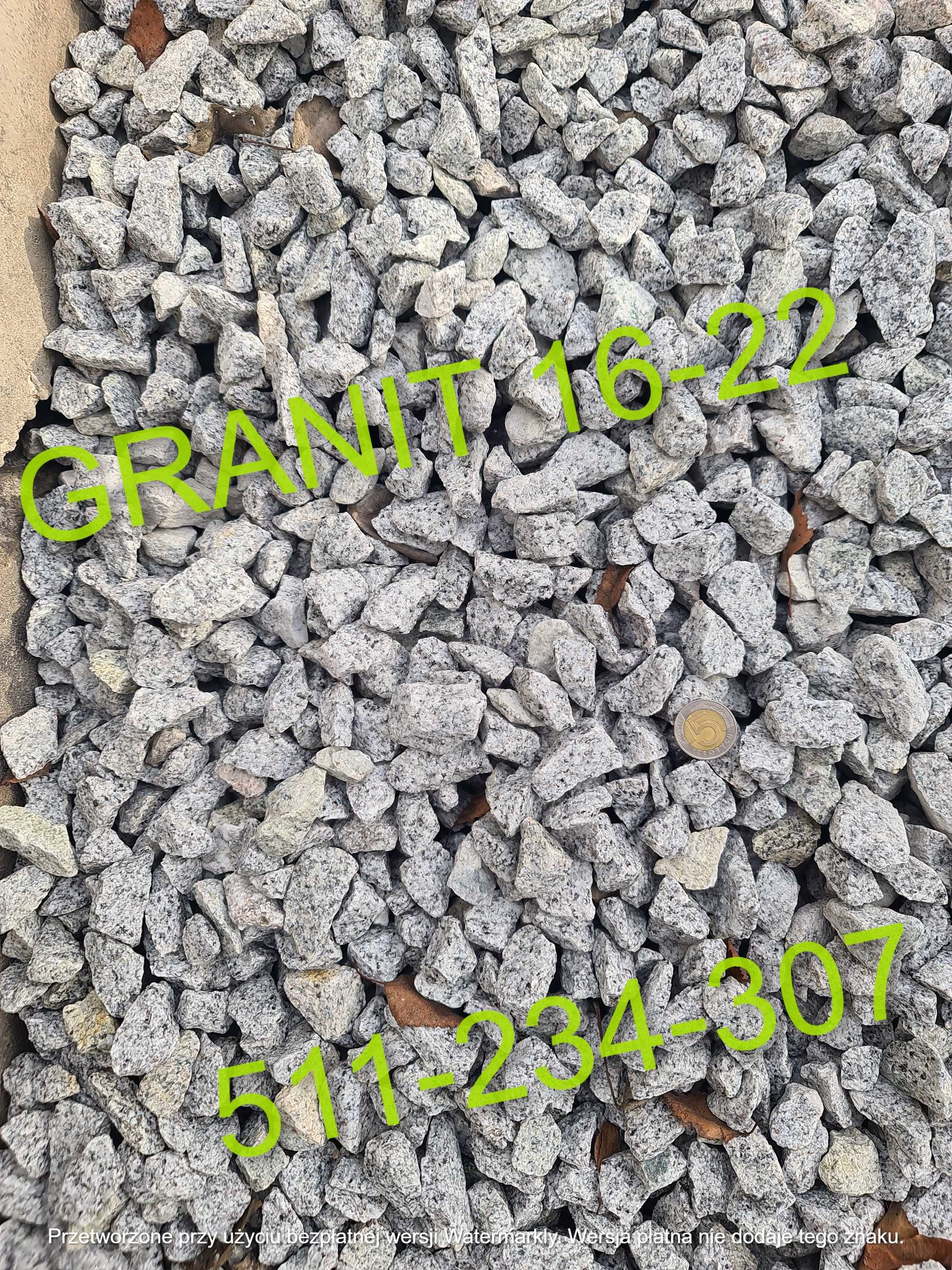 Grys granit bazalt żwir kruszywa kostka granitowa Poznań okolice