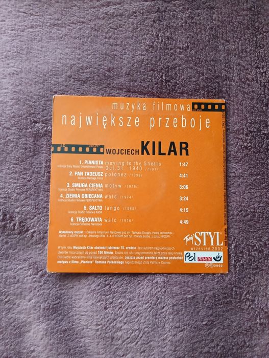 Płyta CD z muzyką z polskich filmów