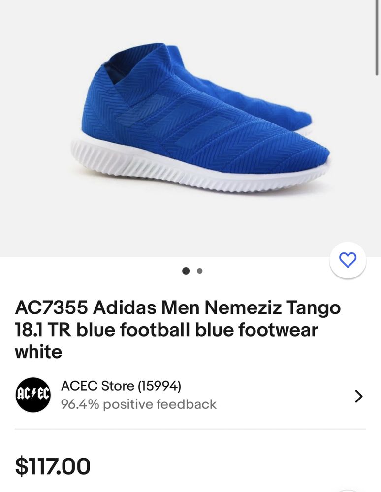 Кросівки чоловічі 45р Adidas Men Nemeziz Tango гарний стан