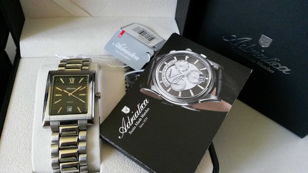 Zegarek męski zegarki Adritica szwajcarski swiss made NOWY