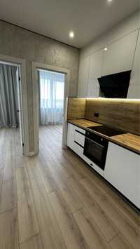 2х кімнатна європлан+ кухня-студія, часткова комплектація меблями