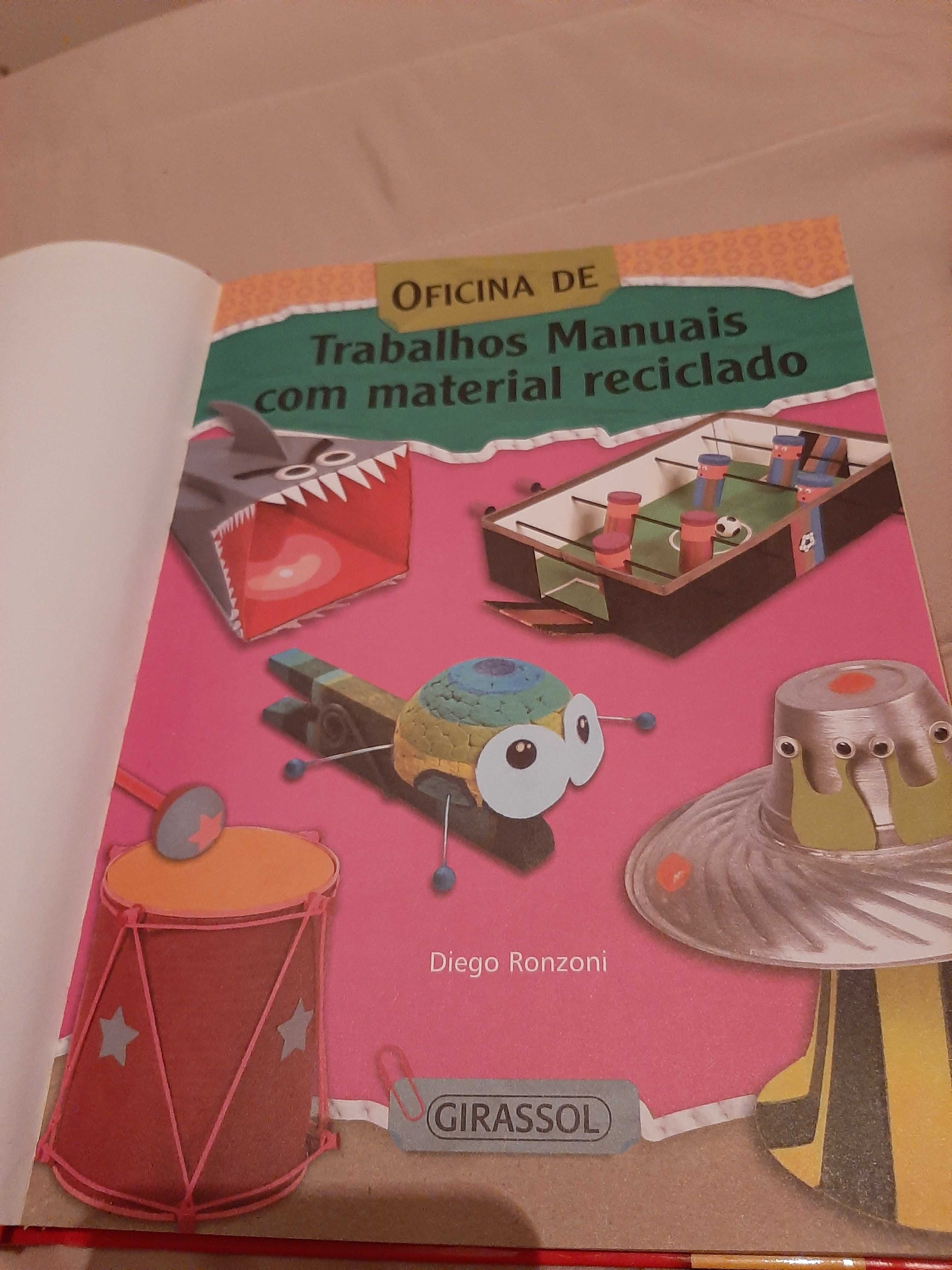 Livro Trabalhos Manuais de Material Reciclado