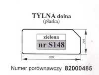 szyba Case, Fiat, Ford, New Holland - tylna dolna  S 148