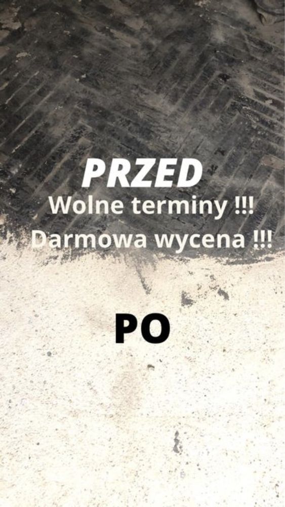 Usuwanie subitu kleju szlifowanie polerowanie betonu posadzki