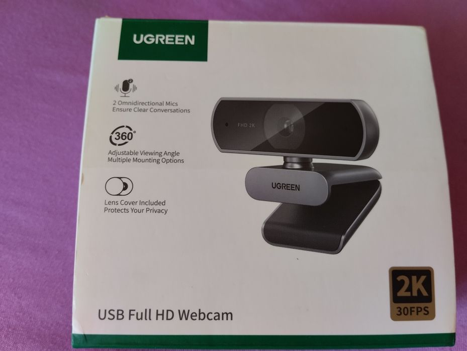 Веб камера Ugreen CM 825 2K 30FPS USB