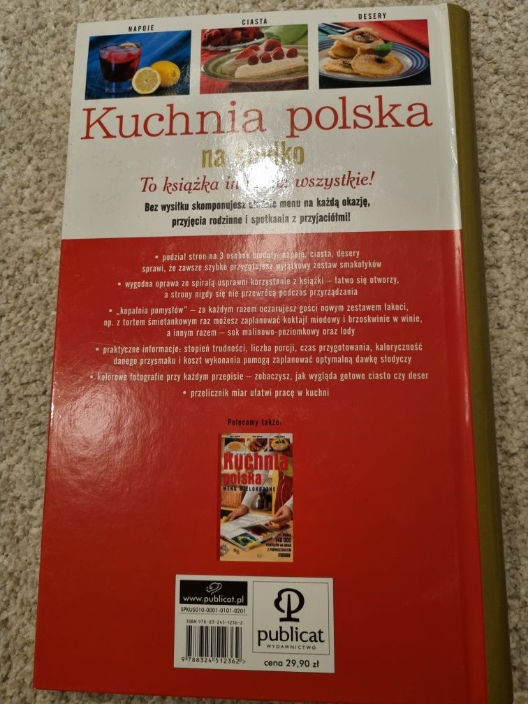 Książka kuchnia Polska na słodko