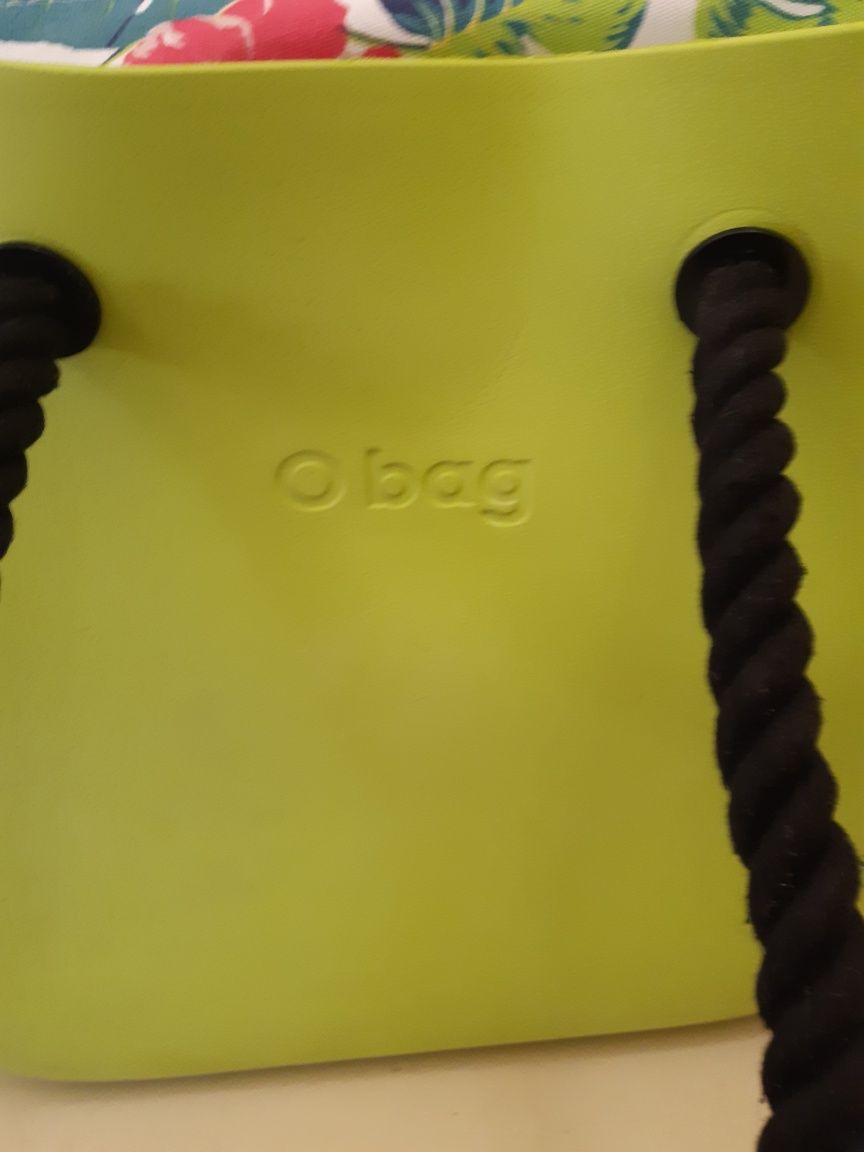Torebka O bag. Kolor mieta, groszek..