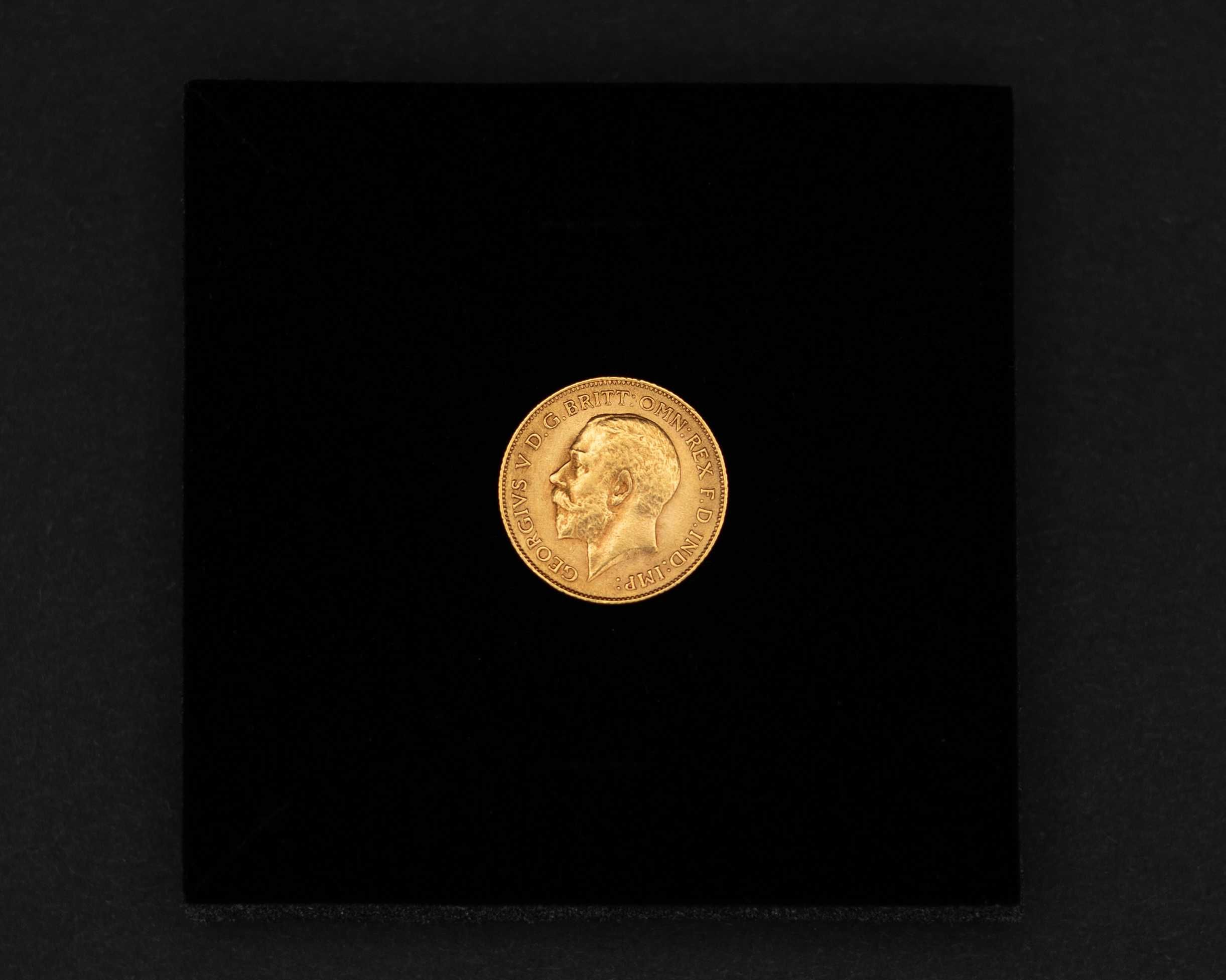 Meia libra em ouro 22k Georgivs V 1914