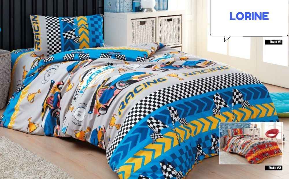 Акція! Турецькі бавовняні полуторні постільні  комплекти в асортименті