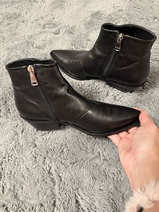 Черевики козаки кожані розмір 38,5