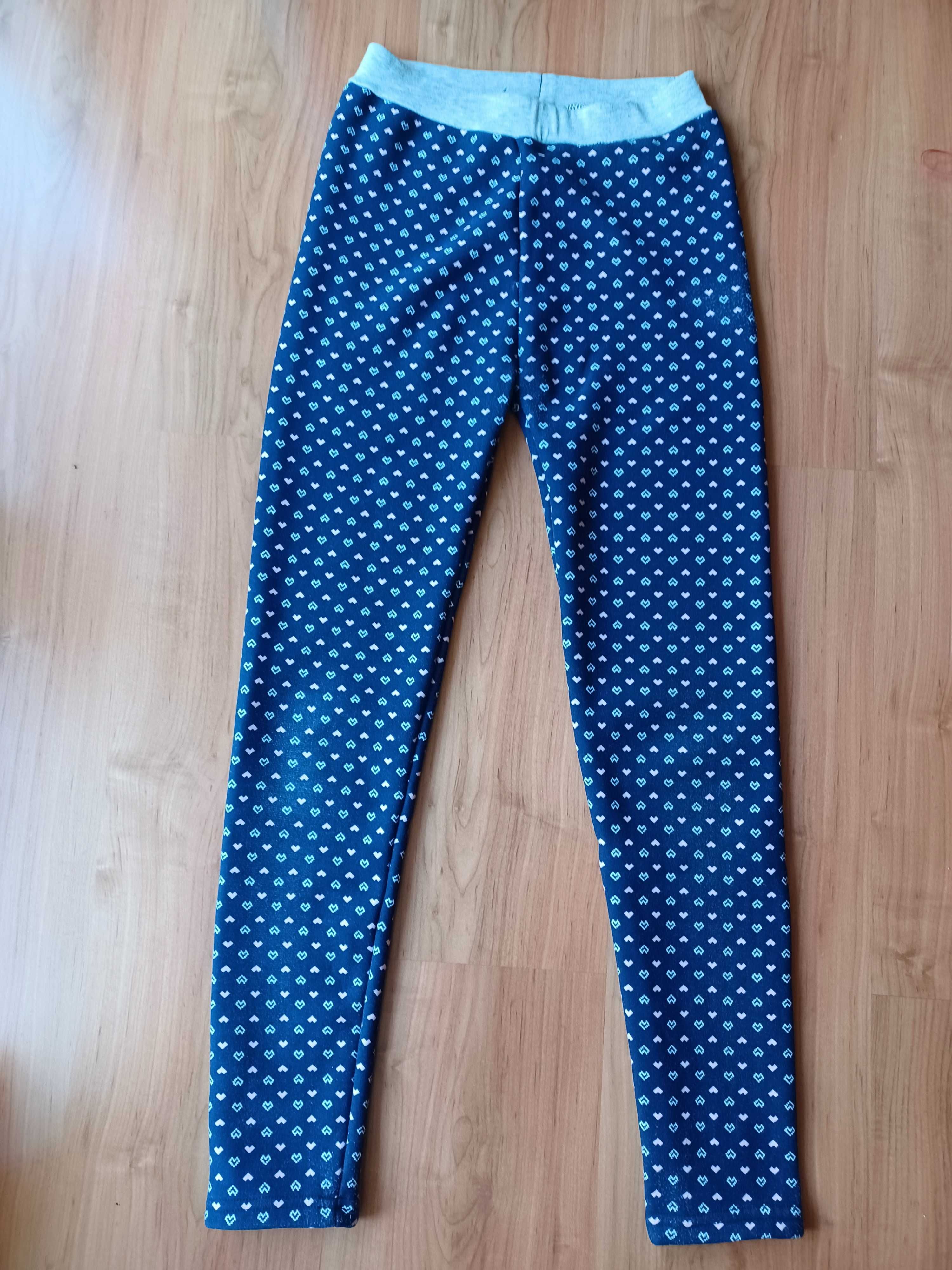 Ocieplane futerkiem legginsy getry MIEGO 146/152