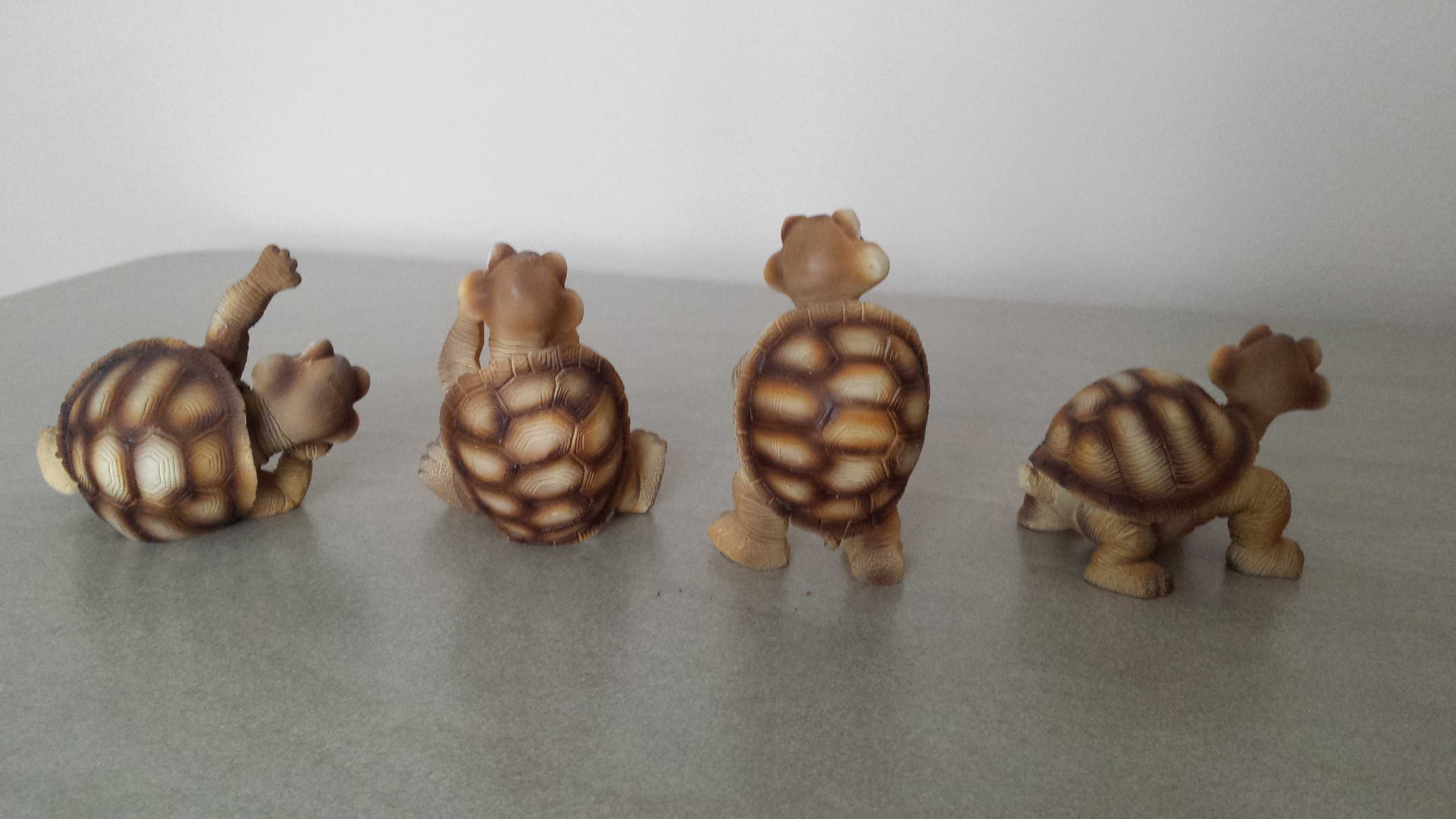 Żółwie do kolekcji 4 sztuki, figurki, żółw, figurka Żółwia.