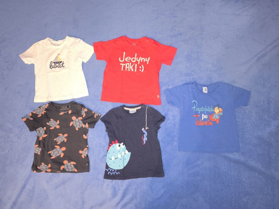 Koszulki z krótkim rękawem rozmiar 86