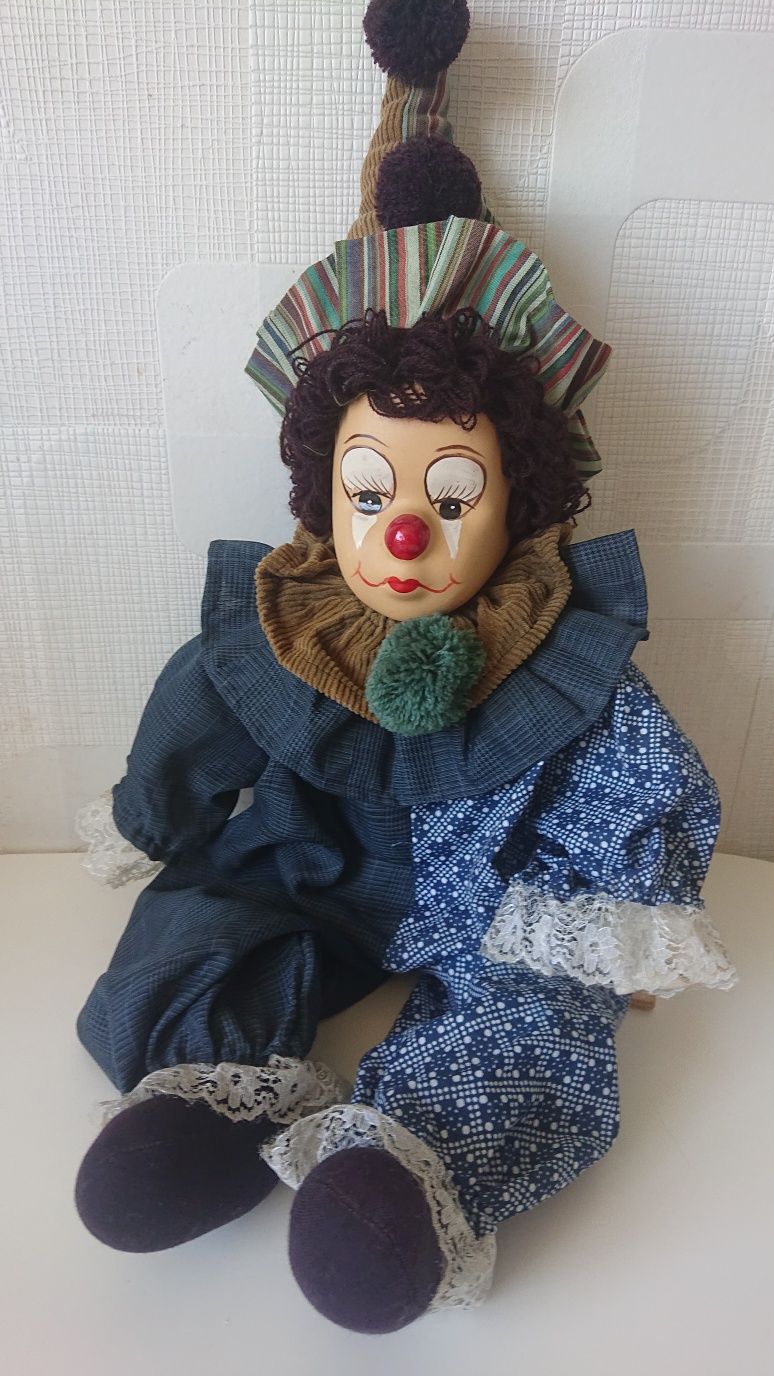 Винтажный керамический клоун из Германии 60см
