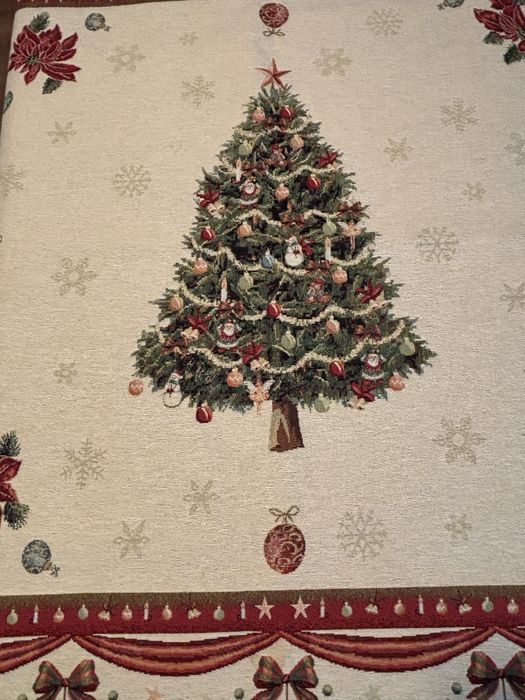 Conjunto de toalha e caminho de mesa de Natal