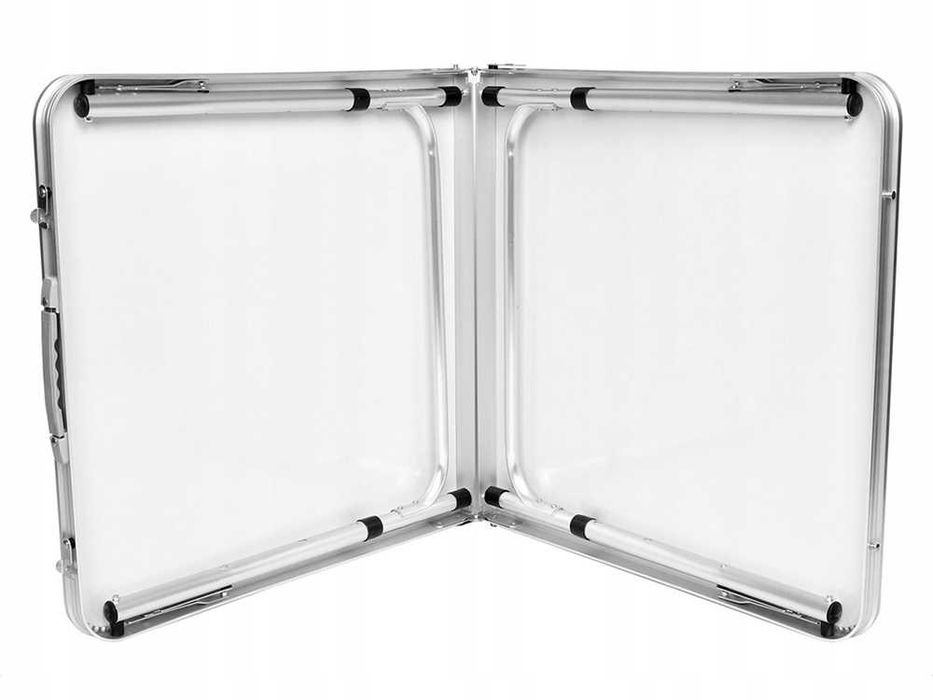 ZESTAW KEMPINGOWY - składany stół + 4krzesła kolor KREMOWY