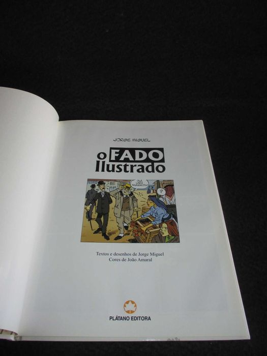Livro BD O Fado Ilustrado Jorge Miguel