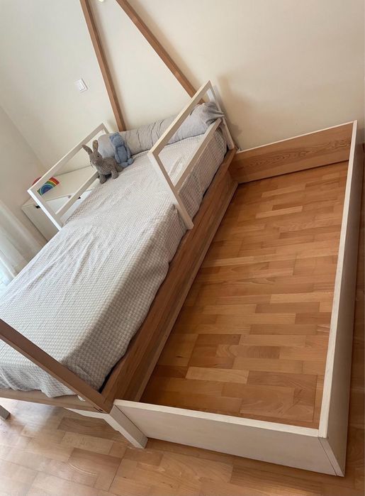 Cama tipo montessori com gavetão (segunda cama)