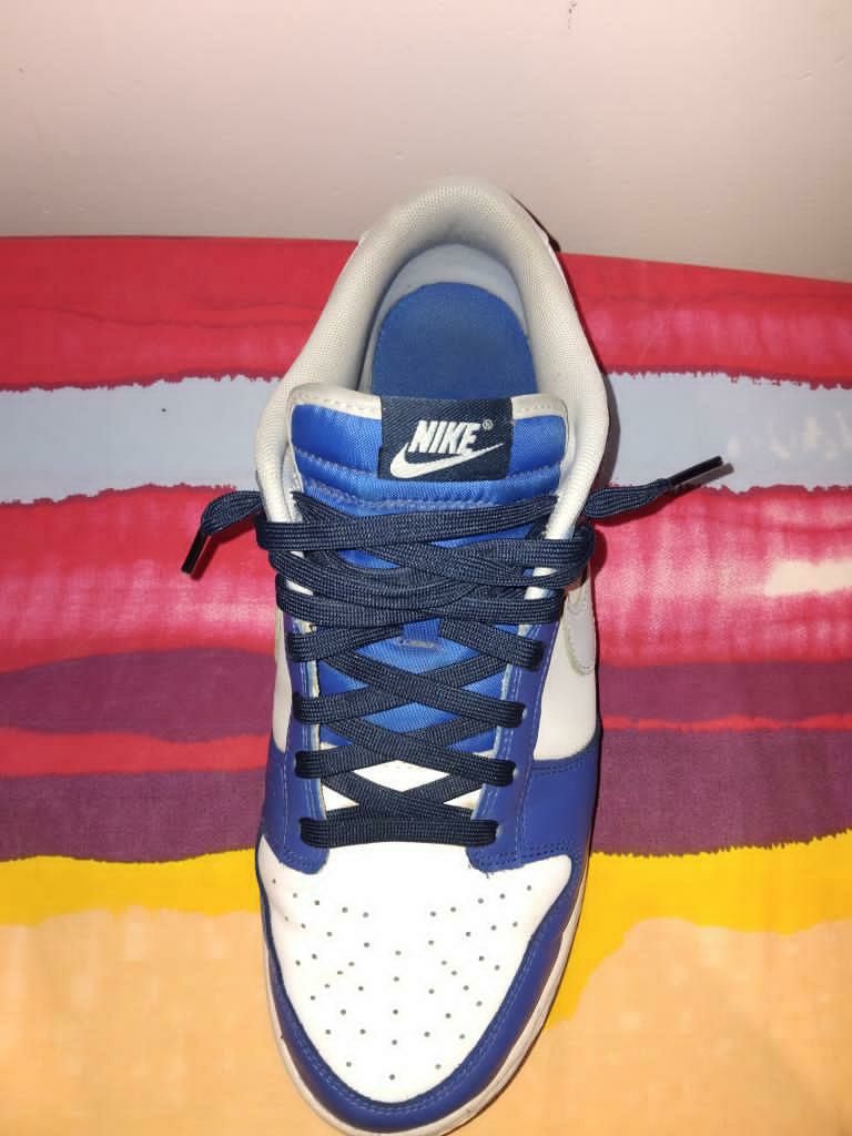 Tênis Nike dunk azul e branco