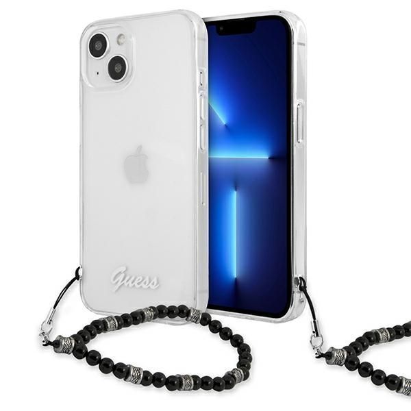 Etui Transparentne Guess iPhone 13 mini 5,4" Czarny Pearl