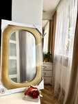 Zlote lustro w stylu art deco