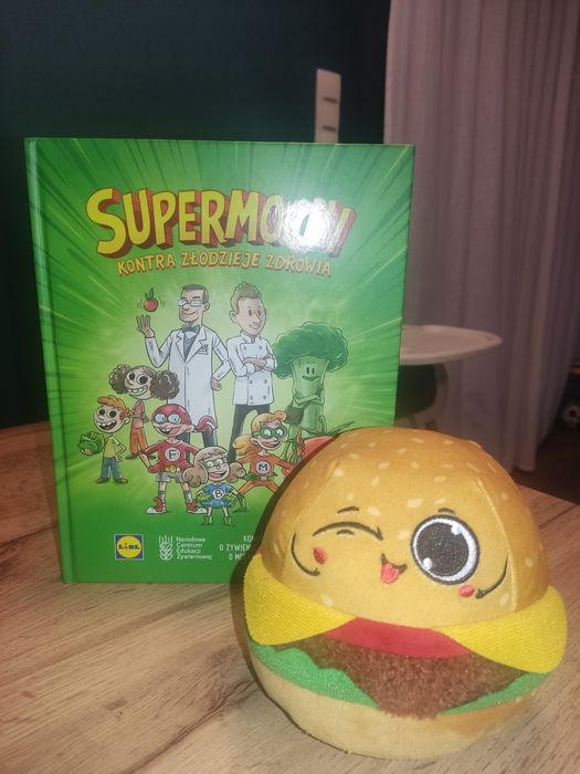 Burger Bogdan + książka Gang Biedroniaków z Biedronki pluszak zabawka